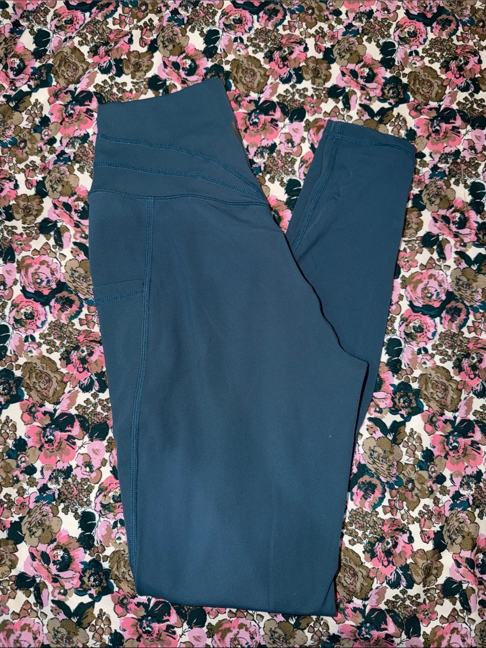 BuffBunny Slate-Blue High-Waist Performance Leggings